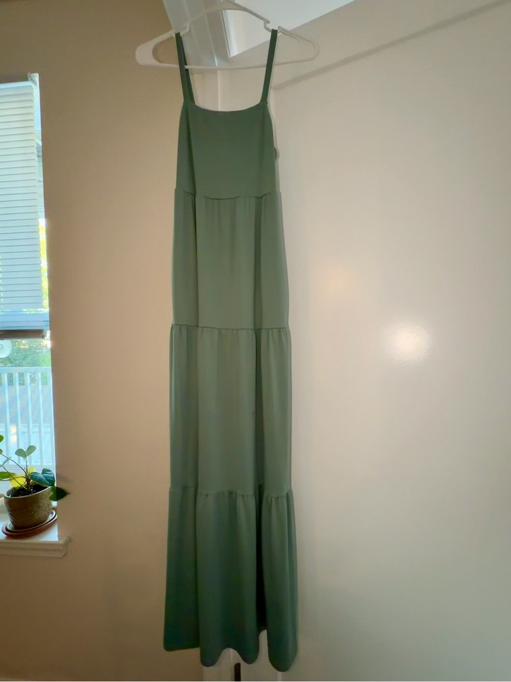 Sage Green Tiered Maxi Dress